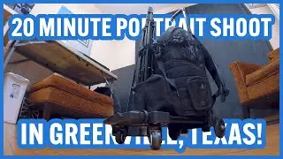20 Minute Portrait Shoot In Greenville, Texas! Photographer Vlog.