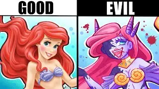 IF DISNEY PRINCESSES WERE EVIL ....😈👑