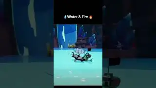 💧Water and Fire 🔥 #gamedev #unrealengine5 #fypシ #gamedevelopment #artist #gamedev #cozygames