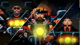 Cartoon Biker Logo | After Effects template