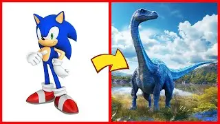 SONIC the Hedgehog ALL CHARACTERS as DIPLODOCUS 2024