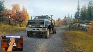 transporting the Consumables in Black River (snowrunner)