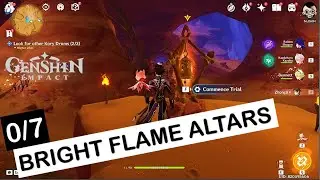 Bright Flame Altars Lit: 0/7 | Trial of Fluorsecent Flame | Genshin Impact
