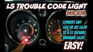 How To: Make an LS Trouble Code Light. (Turn Any Dash Light To A MIL Trouble Code Light)