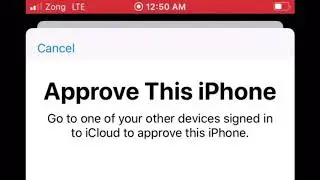 Approve this iPhone ! go to one of your other devices signed in to icloud to approve this iphone