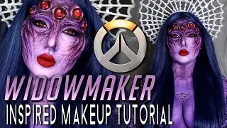 OVERWATCH WIDOWMAKER INSPIRED HALLOWEEN COSTUME MAKEUP TUTORIAL