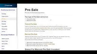 Get To Know About The Presale Of PumSwap In A Bit