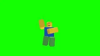 noob dancing green screen