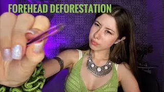 ASMR: Lady with Strong Russian Accent does your Eyebrows 😮‍💨 (gum chewing) 