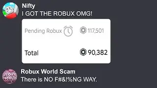 Buying Robux From A Scam Server, Then Telling Them I Actually Got It!