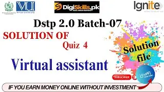 virtual assistant quiz 4 batch 7 solution 2024 | digiskills virtual assistant quiz 4 #digiskills