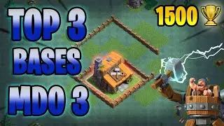 TOP 3 DES MEILLEURS BASES MDO 3 | BH 3 ANTI-3 ETOILES !! [2021] Clash Of Clans