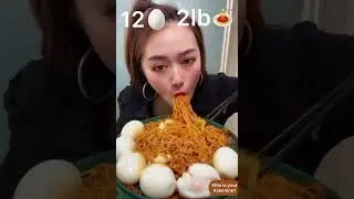 Eating Challenge Queen ( 12 eggs and 2lb pasta ) | 
