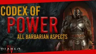 Detailed look at the CODEX OF POWER - All BARBARIAN Aspects | Diablo IV