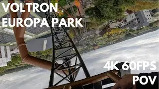 Voltron front row POV 4K 60 fps  - Europa Park Germany 2024