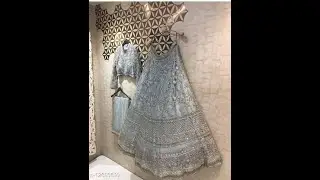 Designer wedding wear embroidery work with real diamond work and  choli   embroidery