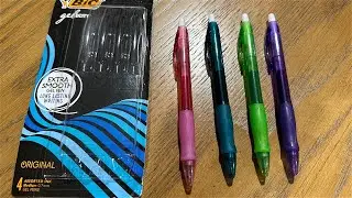 BIC Gel-Ocity Retractable Medium Point Gel Pens