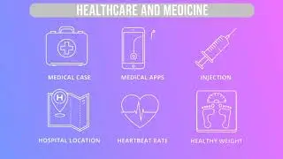 Healthcare And Medicine   Outline Icons After Effects Template