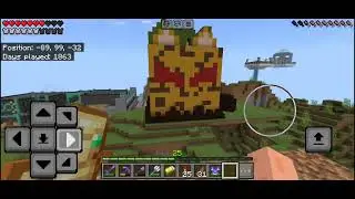 I built they leopard fruit from blox fruits in minecraft