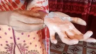 [AMAZING SKIN] PEEL OFF MASK SKIN CLEAN FOR YOUR HANDS !! How to Remove Wood Gum