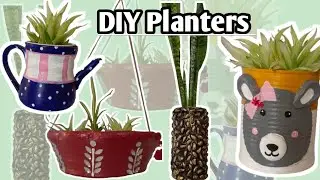 DIY Planter Ideas/Planter Ideas Using Household Discards/Planters From Waste Material/Garden Decor