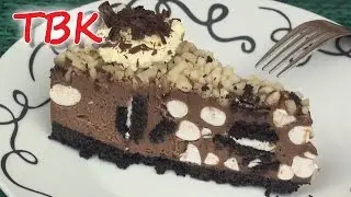 Nutella Oreo Rocky Road Cheesecake Recipe No-Bake ♥