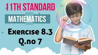 Q.no 7 Exercise 8.3 |Vector algebra|11th Standard State board|Maths with Jk|Samacheer Syllabus| 2023