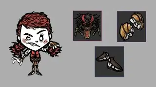Fiend's Exoskeleton & Battlemaster's Gauntlets [Don't Starve Together Forge Skins]