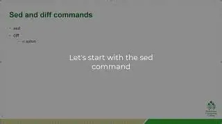 Linux Fundamentals: 9.2 sed and diff commands