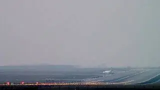 SAAB lands at LHBP 31R, during taxi the runway lights turned on