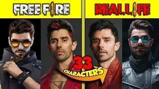 FREE FIRE   ALL CHARACTERS IN REAL LIFE   All characters in real life 2021