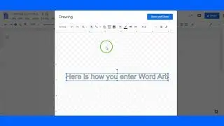Word Art in Google Docs