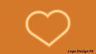 Logo Design Illustrator. #short. Heart logo. love logo. #logodesignfk.#heartlogo.#lovelogo