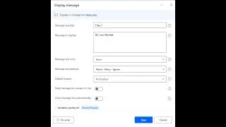Module 04 : Display Message Box