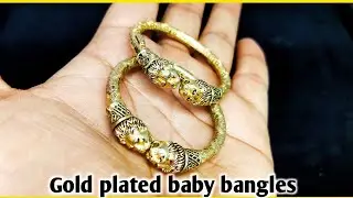 Silver baby bangles designs | Silver plated baby bangles