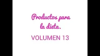 Productos para la dieta  Volumen 13