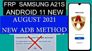 FRP SAMSUNG A21S ANDROID 11. NEW ADB METHOD