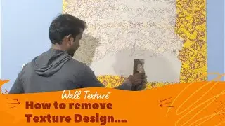 How to remove Texture & Prepare Base Coat || WallTexture