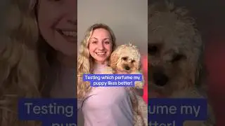 Can puppies smell perfume?! 