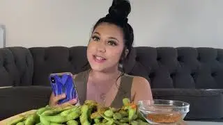edamame mukbang / get to know me questions