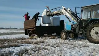 Подкормка озимой пшеници 2021. Кидаем сульфат амония. Jinma (Джинма) 244E китаец. Беларус МТЗ 82.