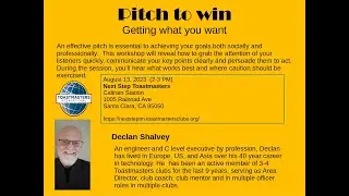 Pitch to win Workshop Announcement