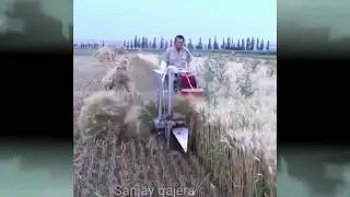New technology. गेहू काटने का मशीन. (G S L) SANJAY GAJERA