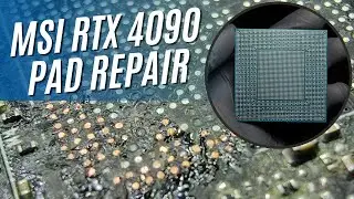MSI RTX 4090 VENTUS 3X 24G OC Previous Repair Attempt & Ripped Pad Repair | Joshi Repair