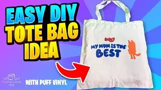 Get Creative with Puff Heat Transfer Vinyl: Easy DIY Tote bag Idea