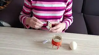 եփած ձվով փորձ