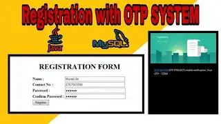A Simple Java Web-Based Project | Registration Form With OTP System | JSP & Project Project | MySQL