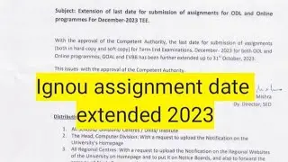 ignou assignment 2023||ignou assignment||ignou assignment submission||ignou assignment last date