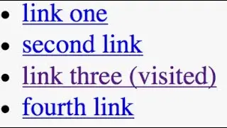 CSS | Visited Selector