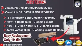 How To Replace The Transfer Belt Assembly On Xerox Versa Link C7020/C7025/C7030/C7120/C7125/C7130